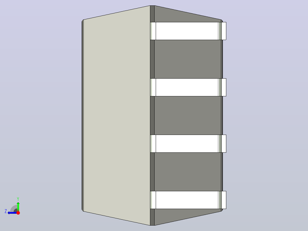 106x SOIC 封装（小外形集成电路）SOIC254P1035X635-8N右视图