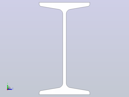 16#热轧工字钢2.22m.SLDPRT左视缩略图