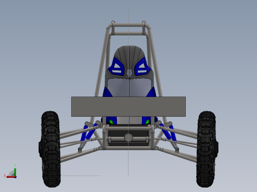 6-wheel六轮驱动越野型电动卡丁车结构后视缩略图