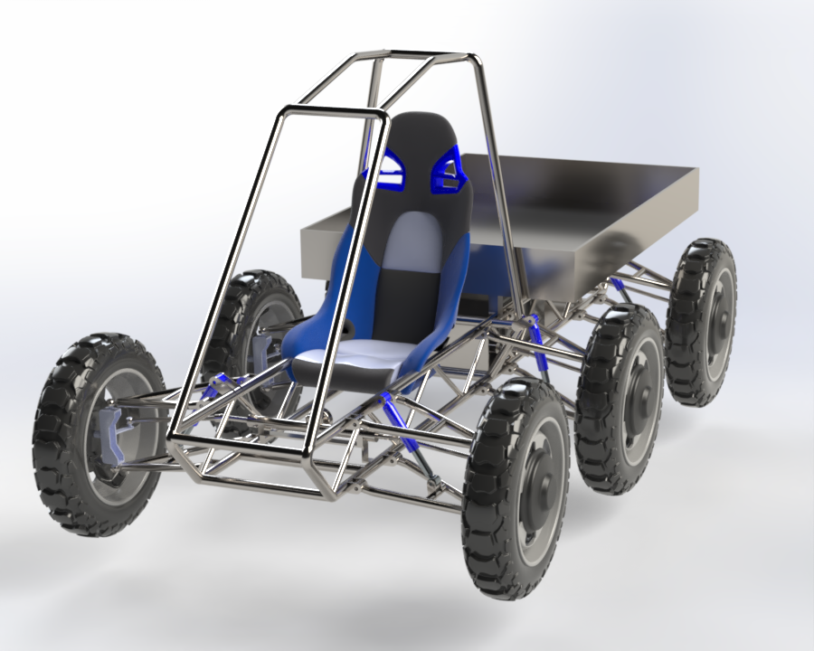 6-wheel六轮驱动越野型电动卡丁车结构