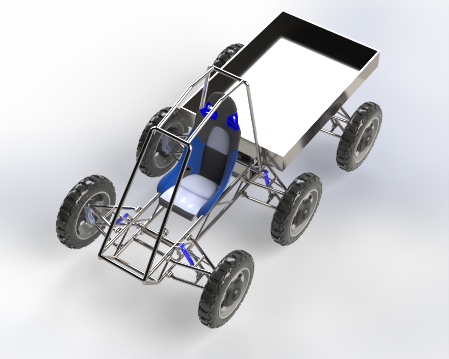 6-wheel六轮驱动越野型电动卡丁车结构