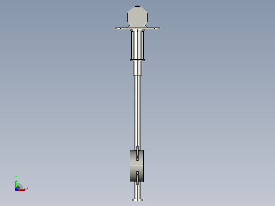 Dt673H(F)-25C.P.R.V[DN50]蝶阀，阀，风阀前视图