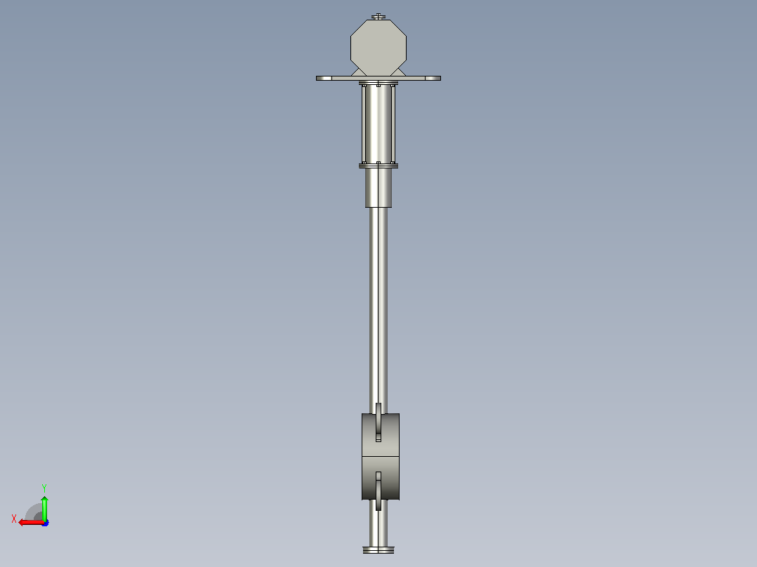 Dt673H(F)-25C.P.R.V[DN50]蝶阀，阀，风阀后视图