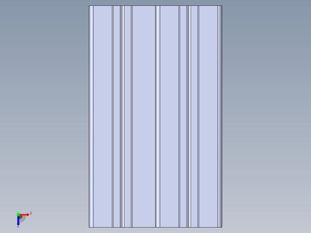 30X60X60 BR铝型材俯视图