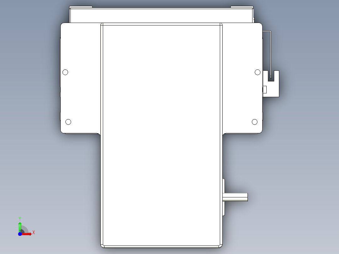 无尘螺杆滑台KCH17-BM（750W）KCH17-150-BM-750W-C4前视图