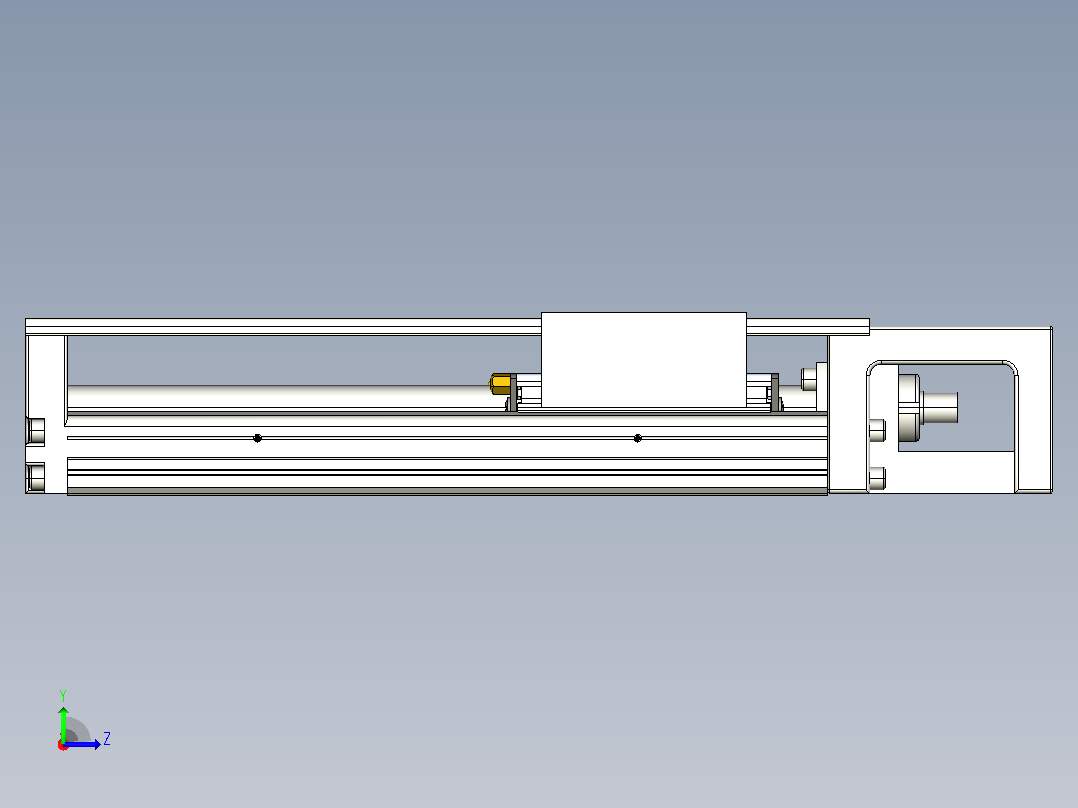 KK60-200A1-F0C模组 标准A1滑座 KK60-A1-F0C 替换上银左视图