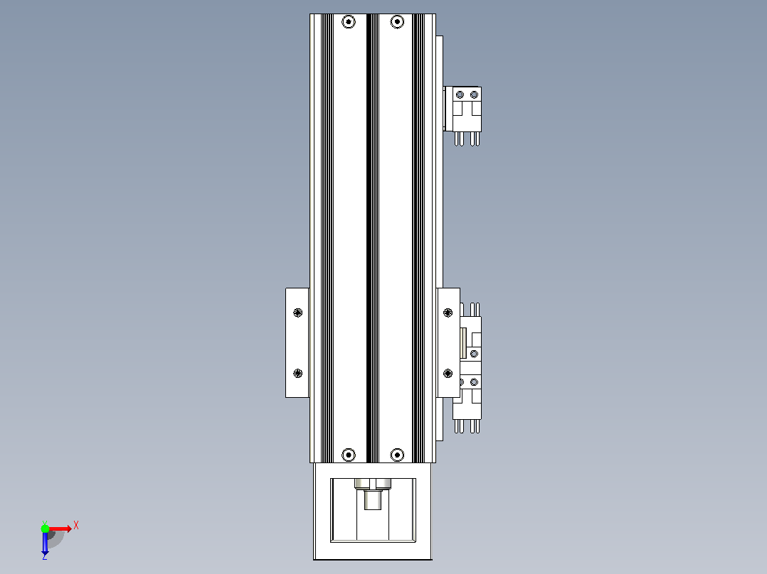 KK60-200A1-F0C模组 标准A1滑座 KK60-A1-F0C 替换上银俯视图