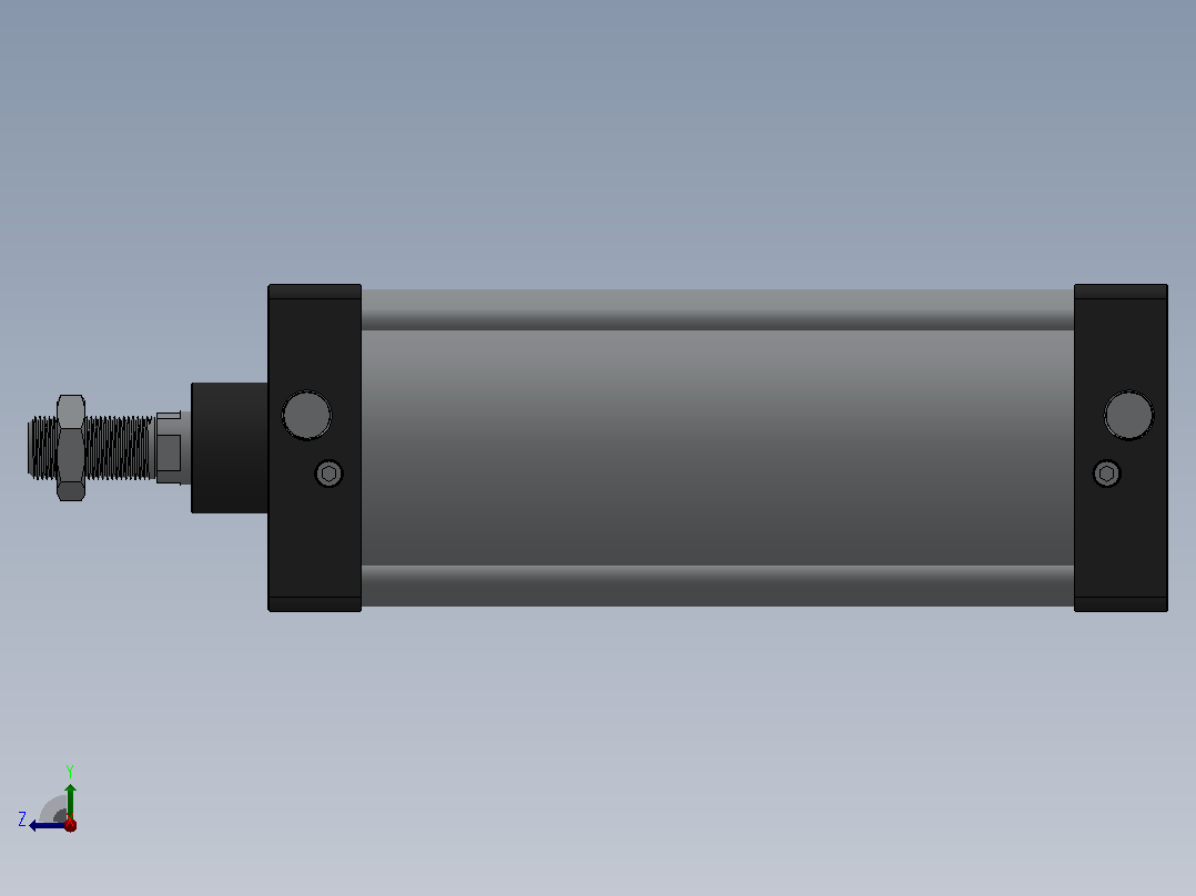 SC气缸SC标准气缸系列SC-125X300-S右视图
