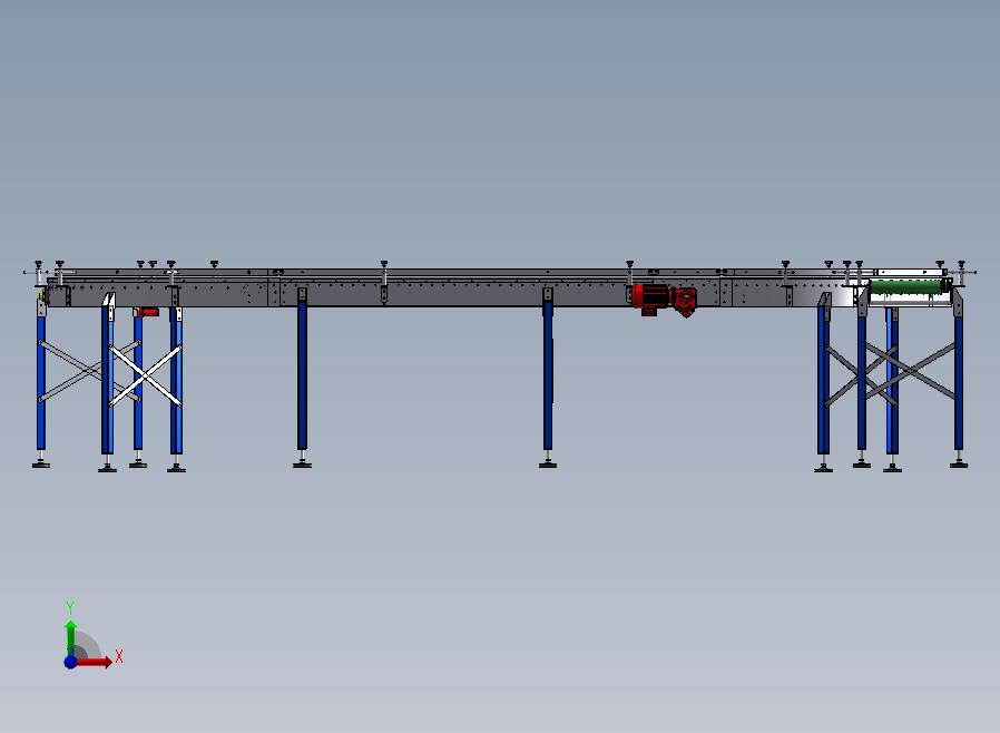 转弯流水线前视图