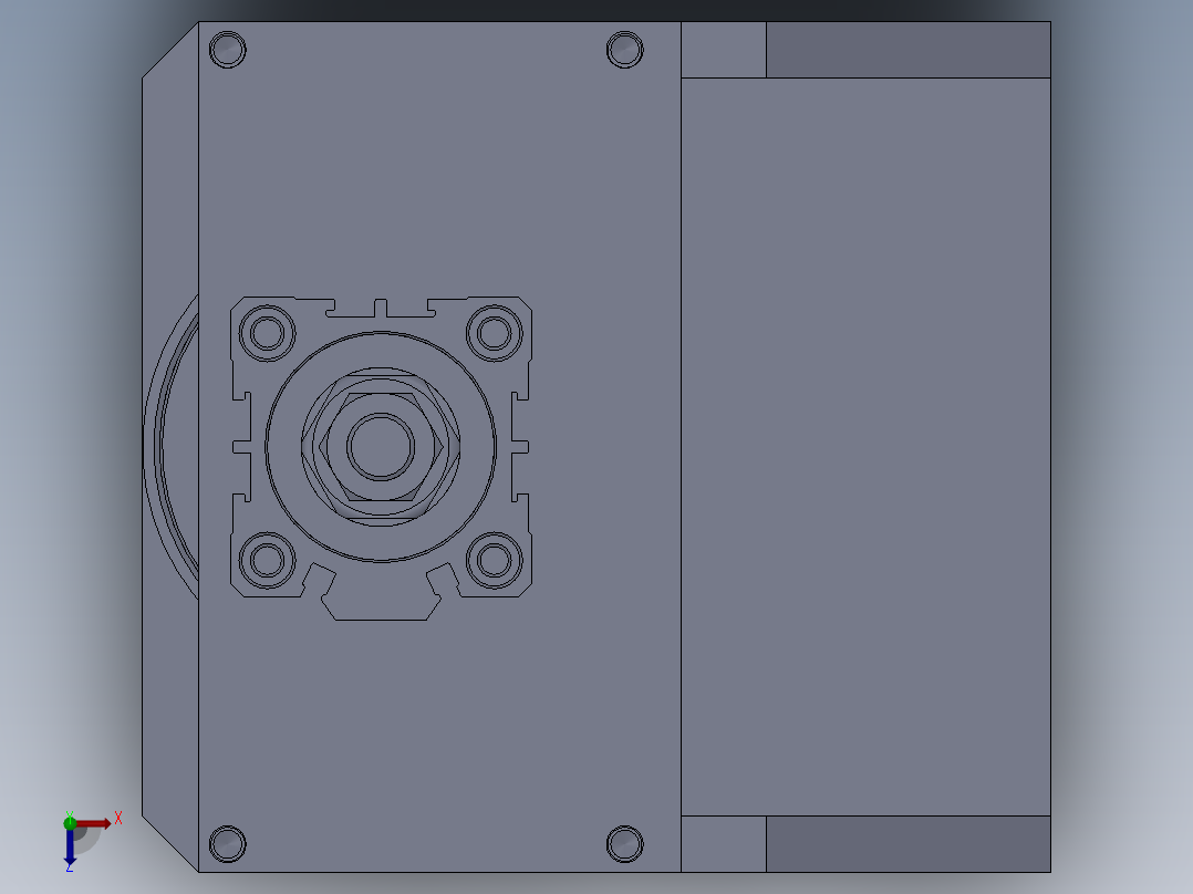 侧漏工装俯视图
