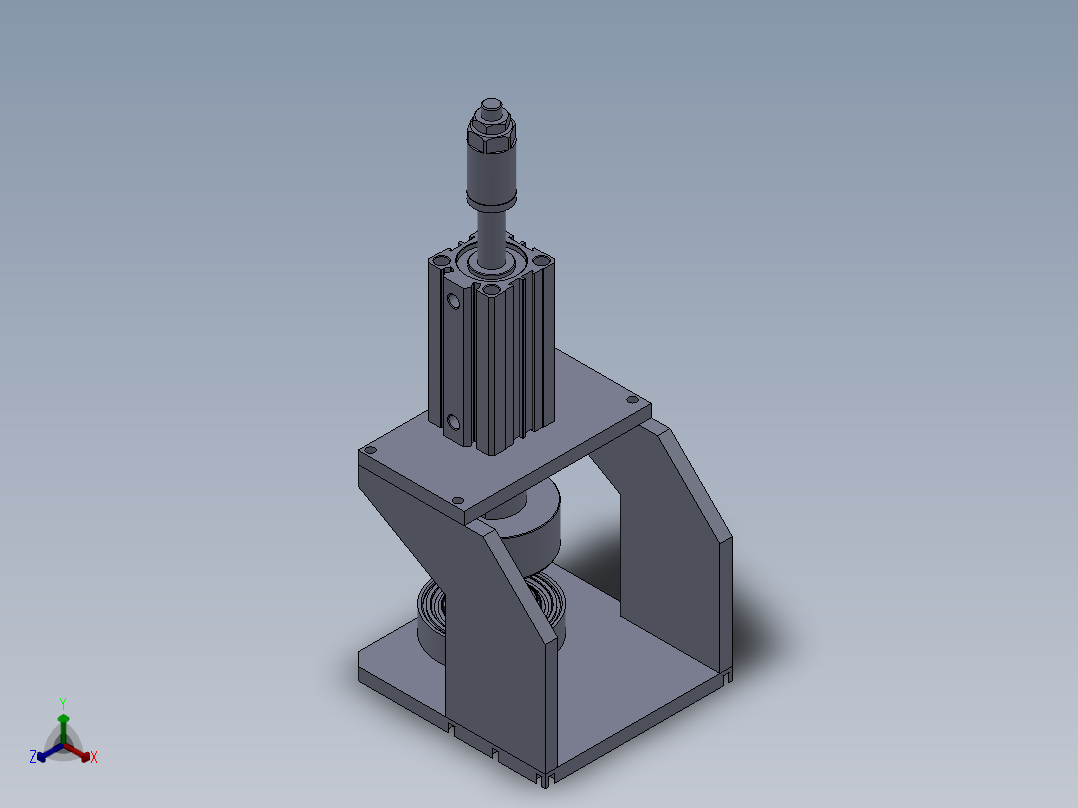 侧漏工装正等轴测图