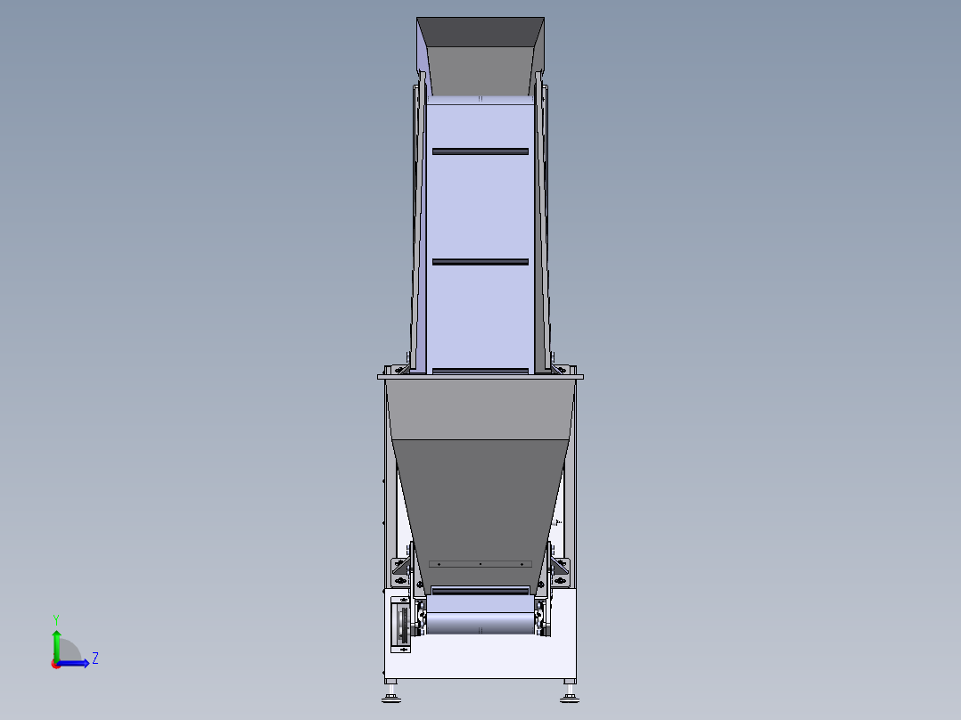 F585 提升机SW左视图