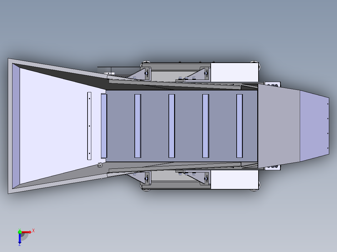 F585 提升机SW俯视图