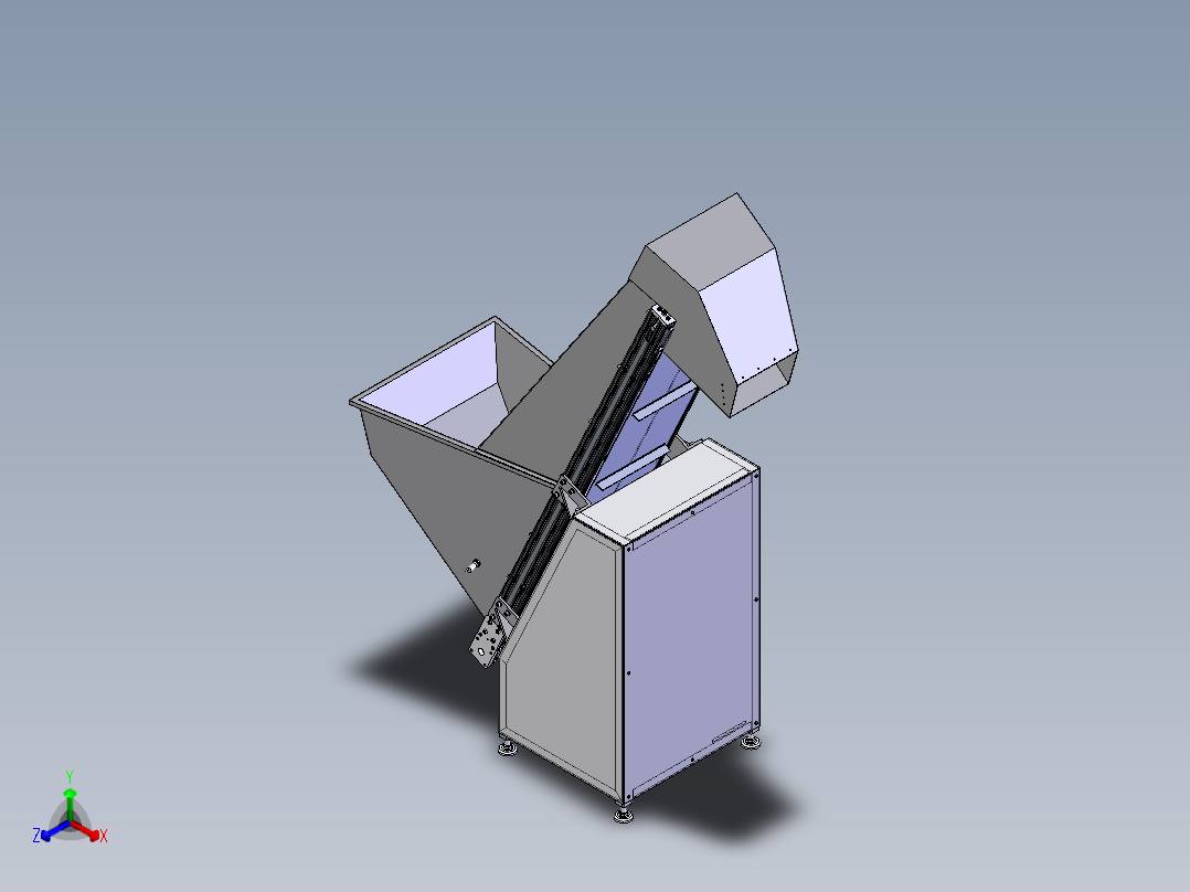 F585 提升机SW正等轴测图