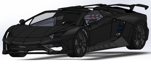 Aventador SV跑车模型3D图纸 Solidworks设计 附STEP缩略图