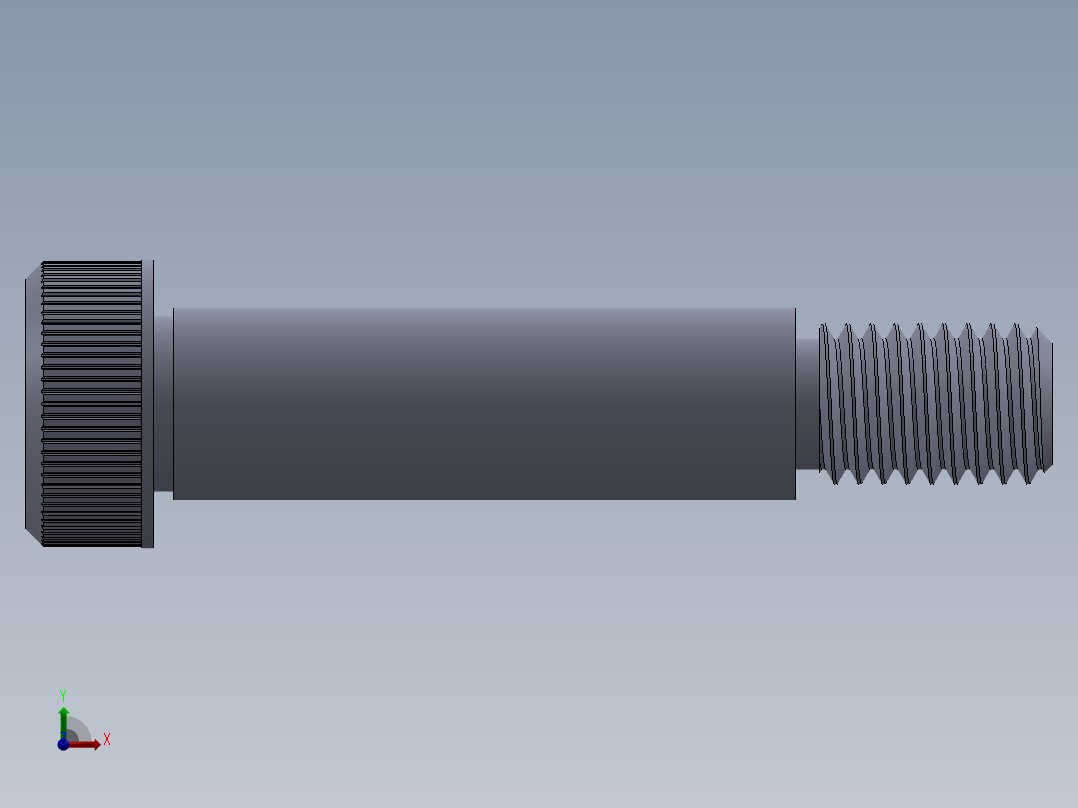 公制SH螺栓选择（DME）-SB DME PM10 x40.SLDPRT前视图