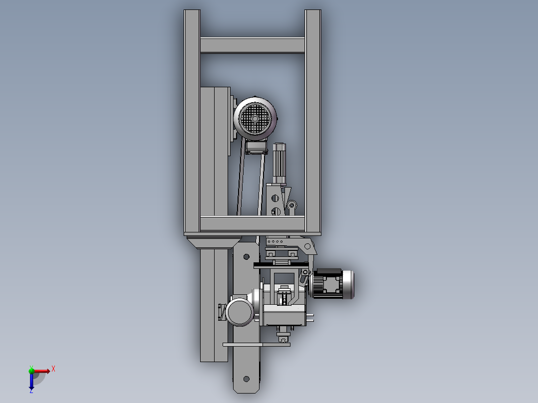 157抛光机床俯视图