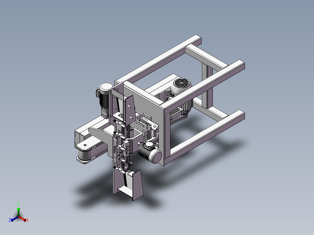 157抛光机床正等轴测图