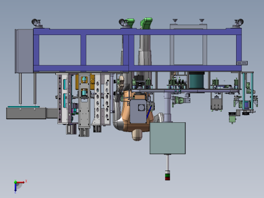 全自动激光打标焊接一体机俯视缩略图
