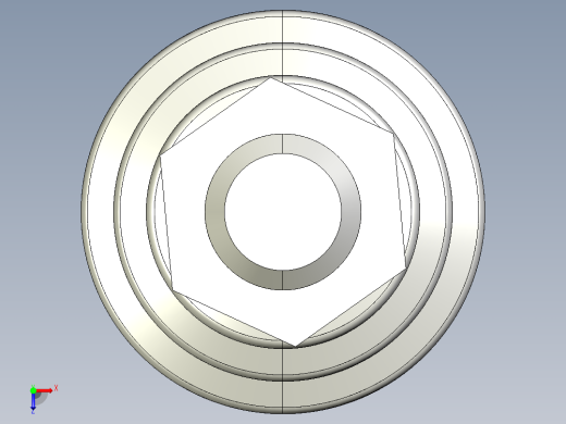 水平調整腳座LVA60-3D多系列多零件图纸模型俯视缩略图
