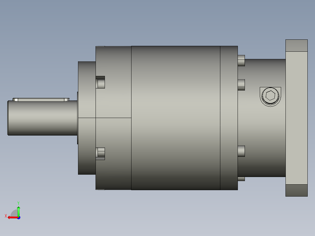 直齿PLE160-L2-LC 35-114.3-200-M12-ZJ.STEP后视图