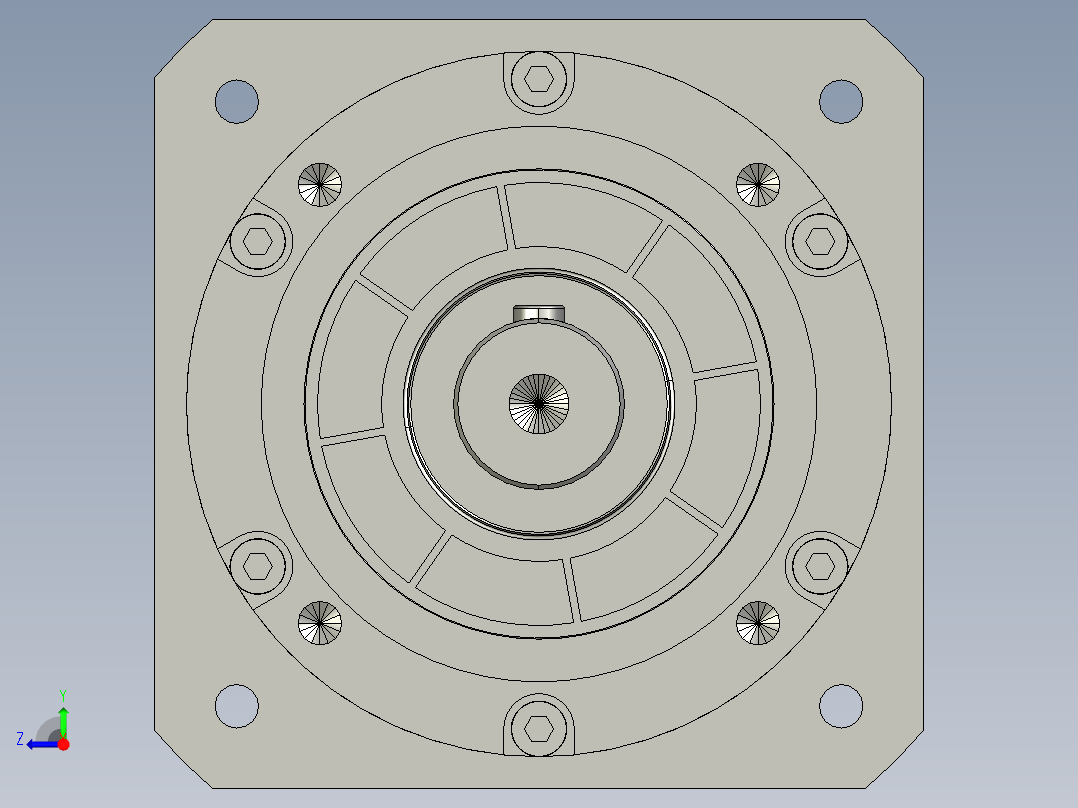 直齿PLE160-L2-LC 35-114.3-200-M12-ZJ.STEP右视图