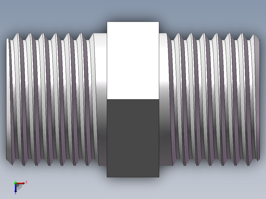 对丝-六角等径 DN15俯视图
