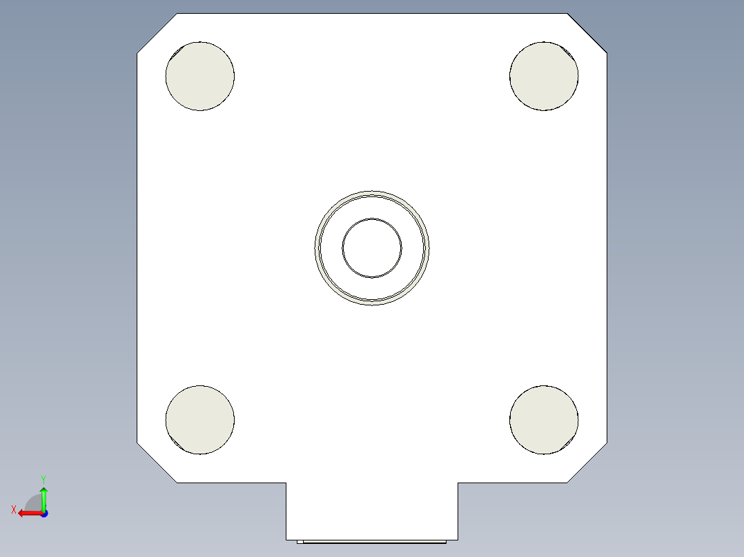 Nema17步进电机4后视图