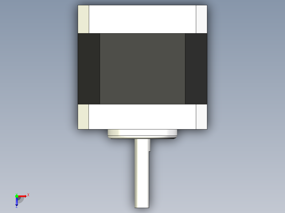 Nema17步进电机4俯视图