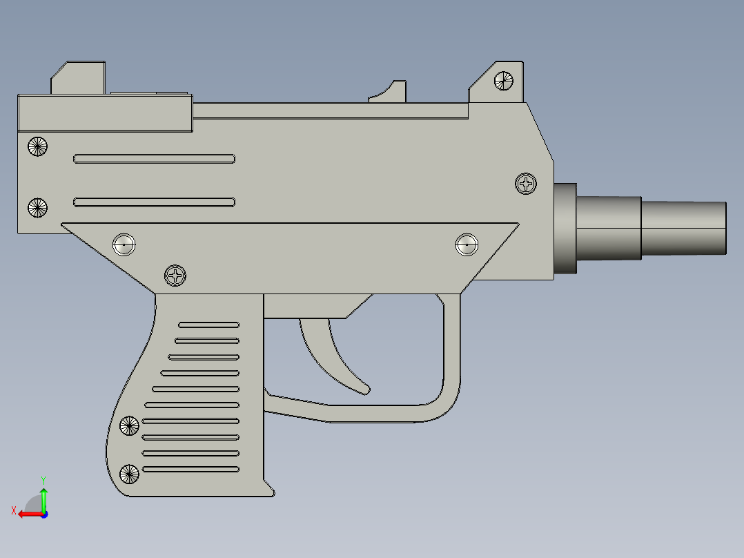 糖果手枪 3DM STP后视图