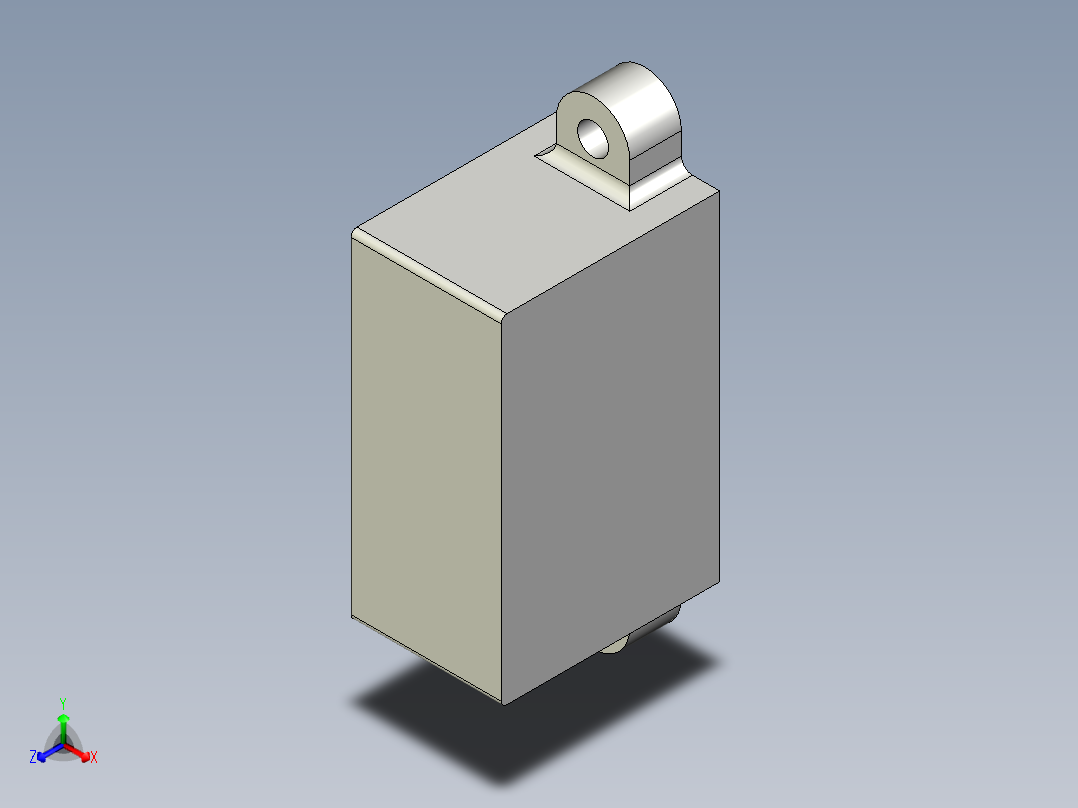 1反射型MA运动传感器 长型 安装方向V型正等轴测图