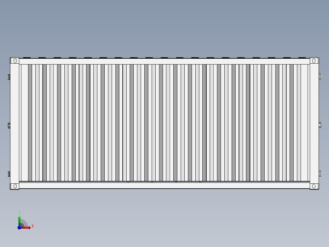 20英尺集装箱前视图