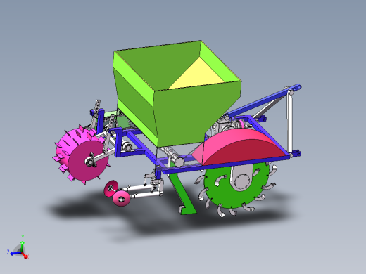W011-果园开沟施肥机的设计【三维SW+9张CAD图纸+说明】