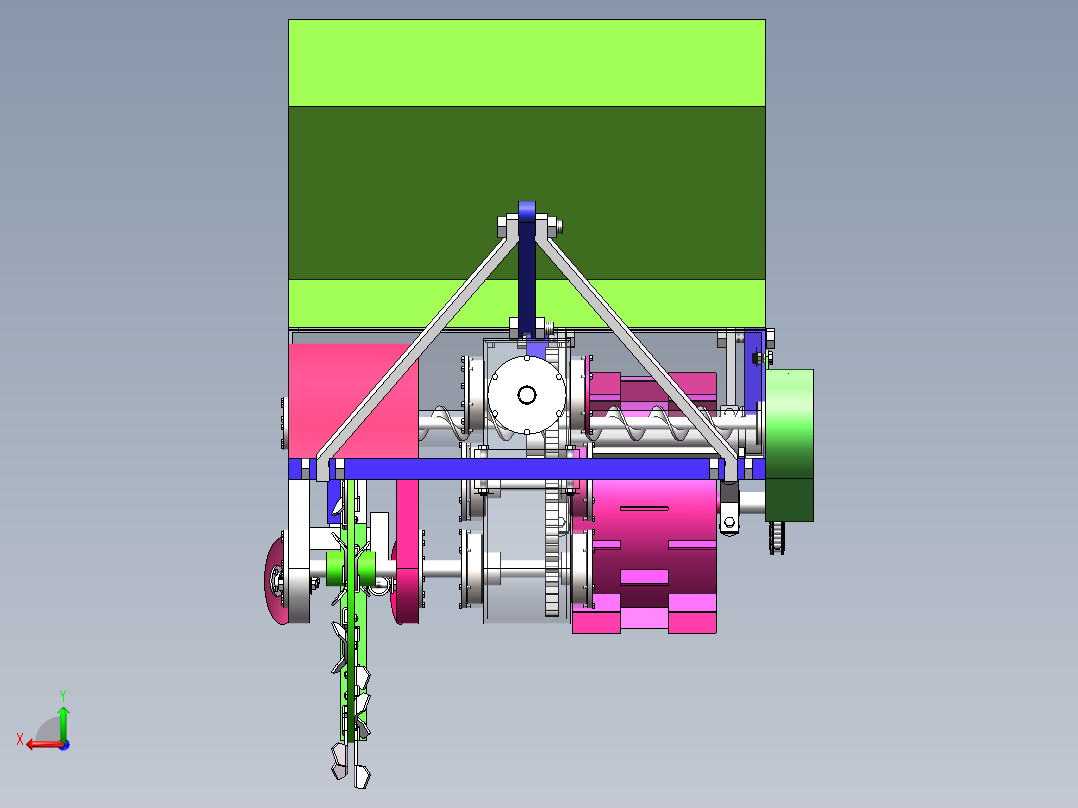 W011-果园开沟施肥机的设计【三维SW+9张CAD图纸+说明】后视图