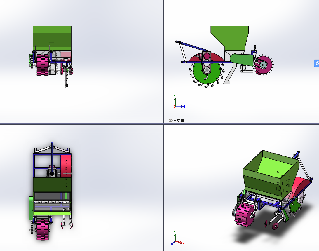 W011-果园开沟施肥机的设计【三维SW+9张CAD图纸+说明】