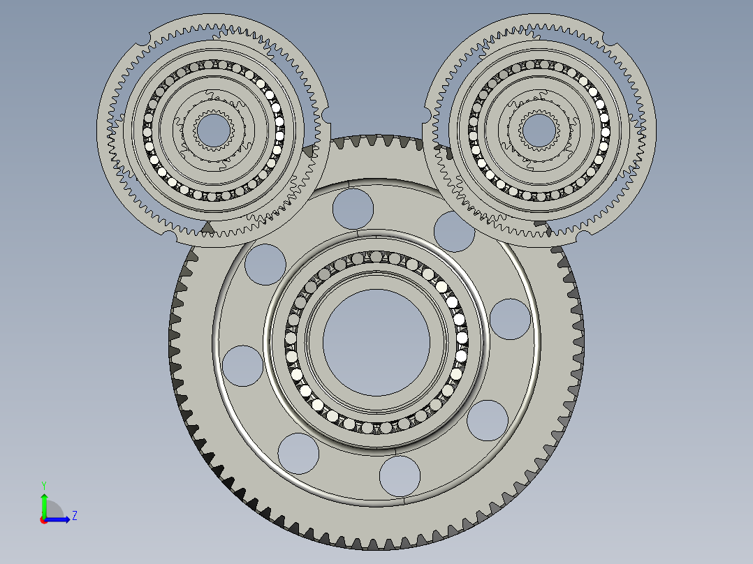 齿轮啮合 (54)左视图