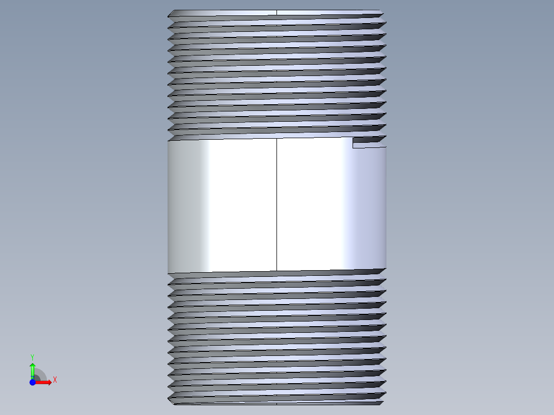 CPVC管件33-Sch80_Nipple_MPTxMPT_9861-172_1.25in x 3in前视图