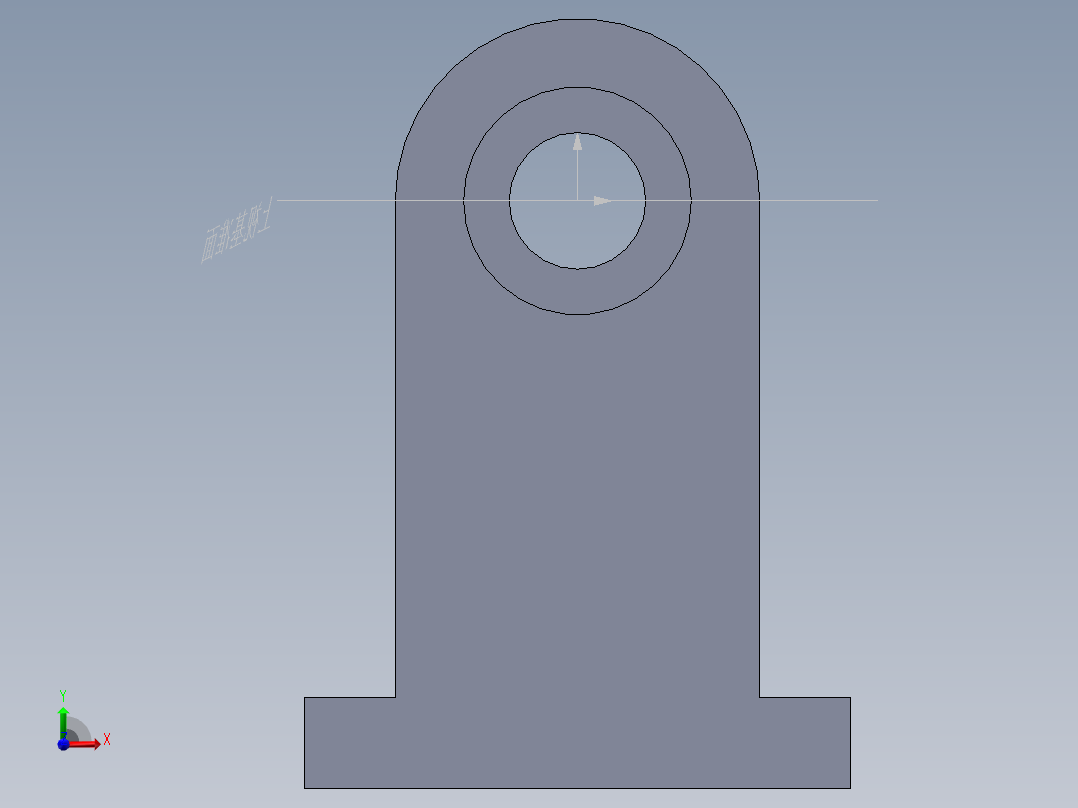 S32 直线滑座前视图
