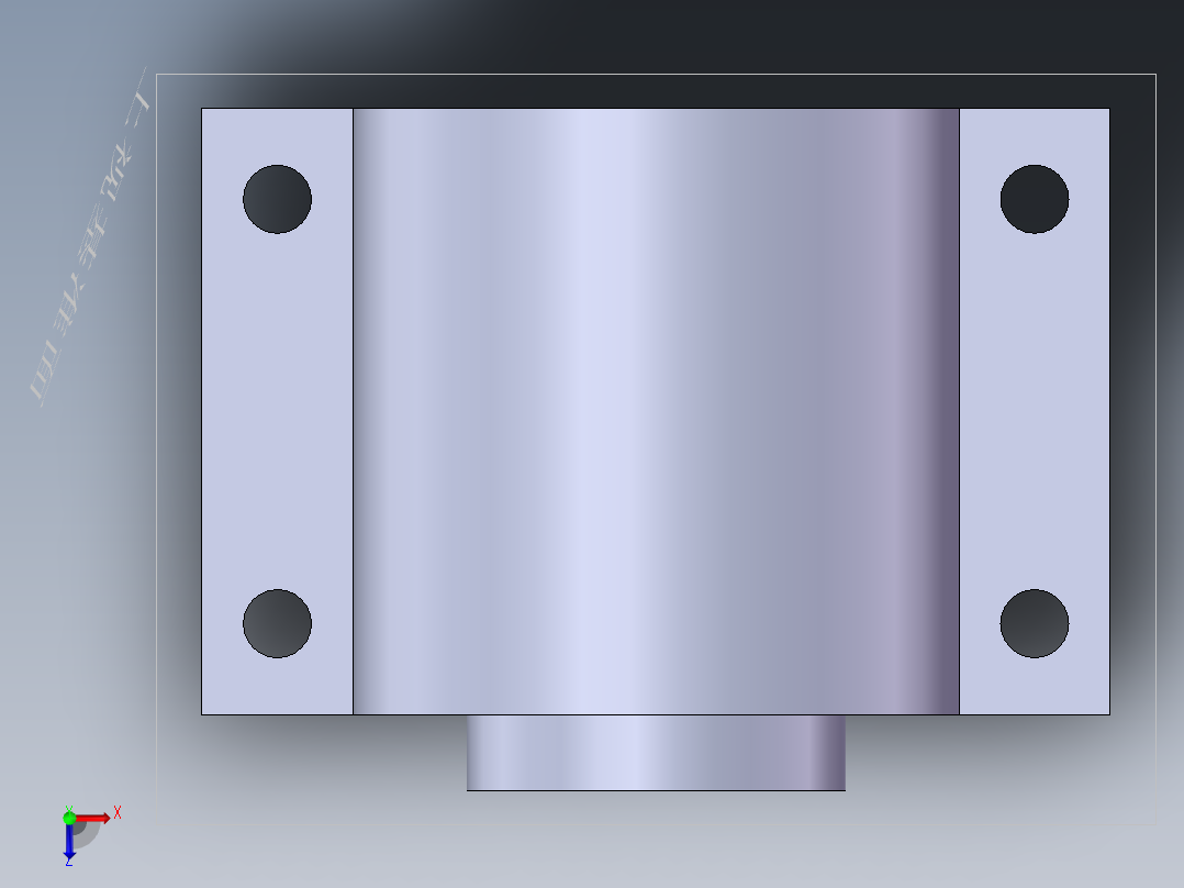 S32 直线滑座俯视图