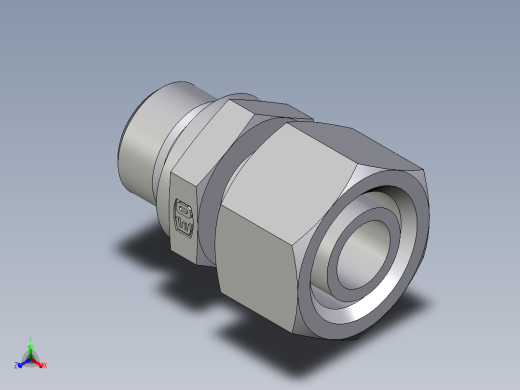 卡套式工业通用硬管接头EO_Standpipe_connector_EVGE15LMEDCF正等轴测缩略图