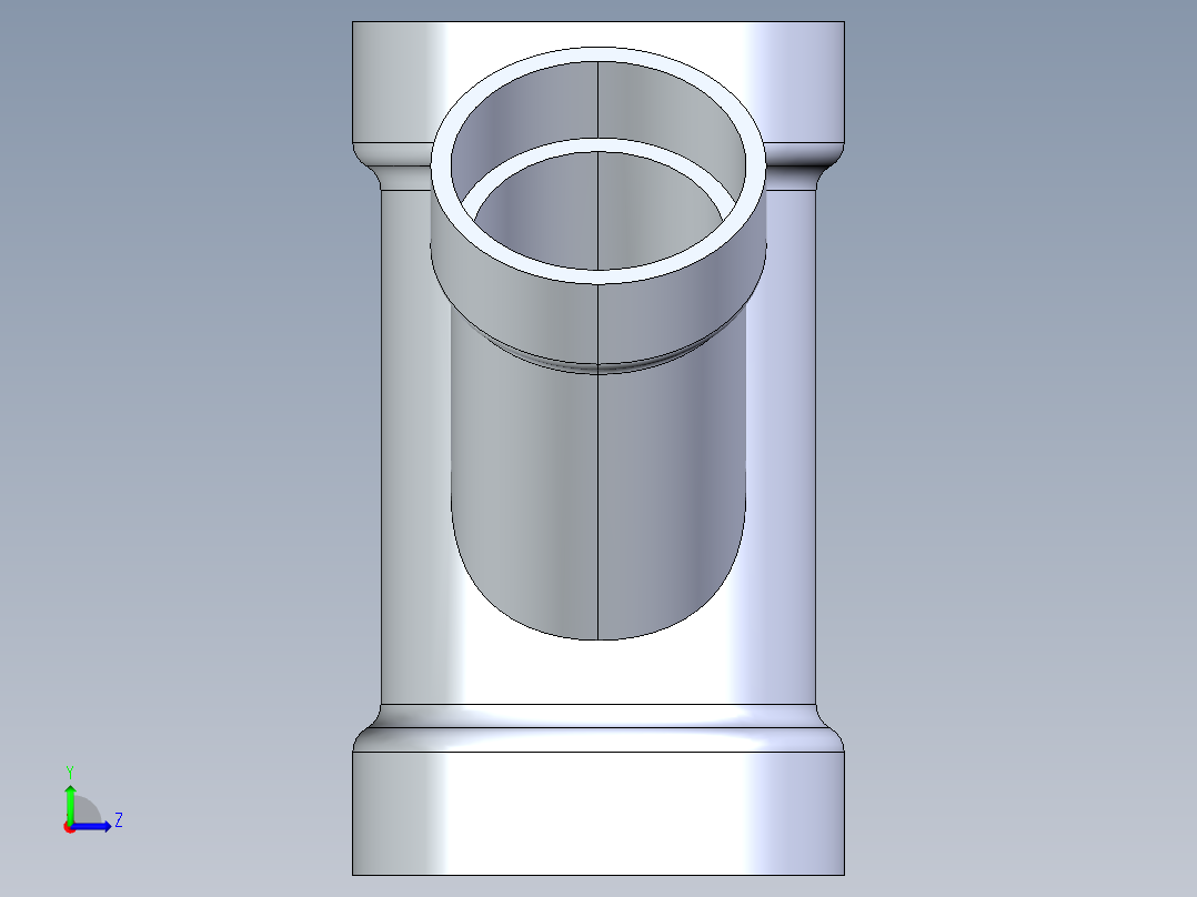 船舶管路系统S6_SeaDrainPLUS_45ReducerWye-SxSxS_37E163032_3x3x2in Sea Drain Plus - 45 Reducing Wye - SxSxS左视图