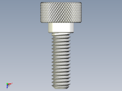 滚花指旋螺钉-M2.5 x 9mm俯视缩略图