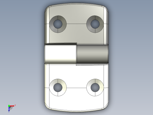 型材-KJN 40-45 DETACHABLE COMBI HINGE RIGHT 095K4045R00俯视缩略图