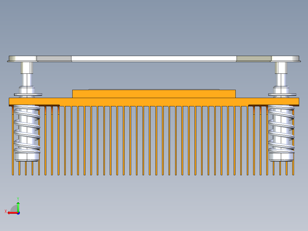 A12-0377-1-1U被动散热器后视图
