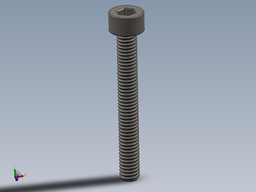 Screw_DIN_912_M2.5x20F_A2.SLDPRT公制内六角螺钉