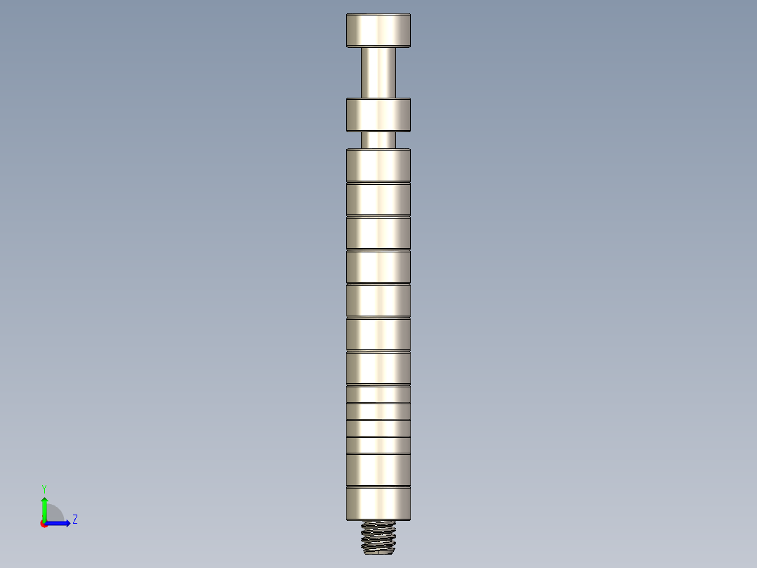 M2公制内六角螺钉汇总左视图
