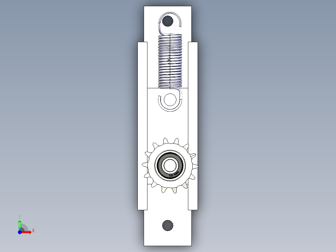 链轮扳手前视图