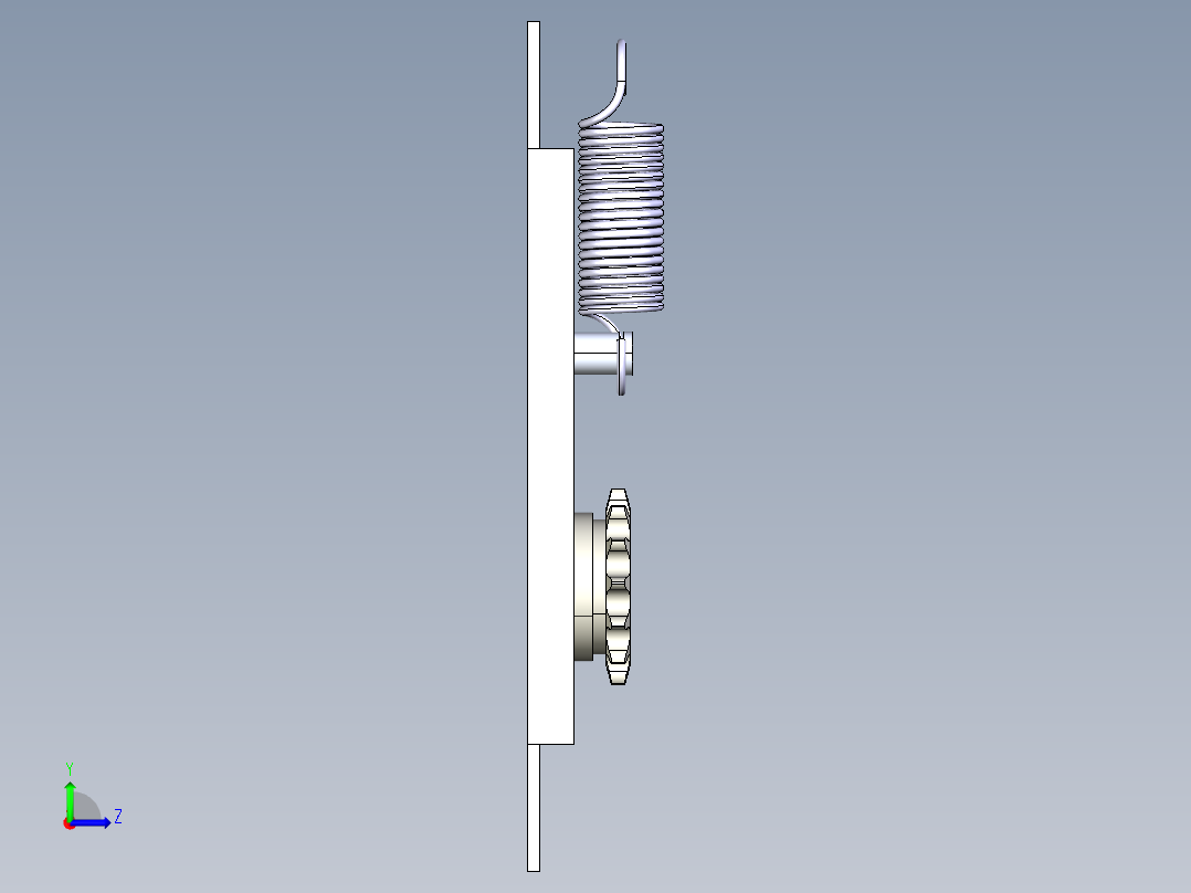 链轮扳手左视图