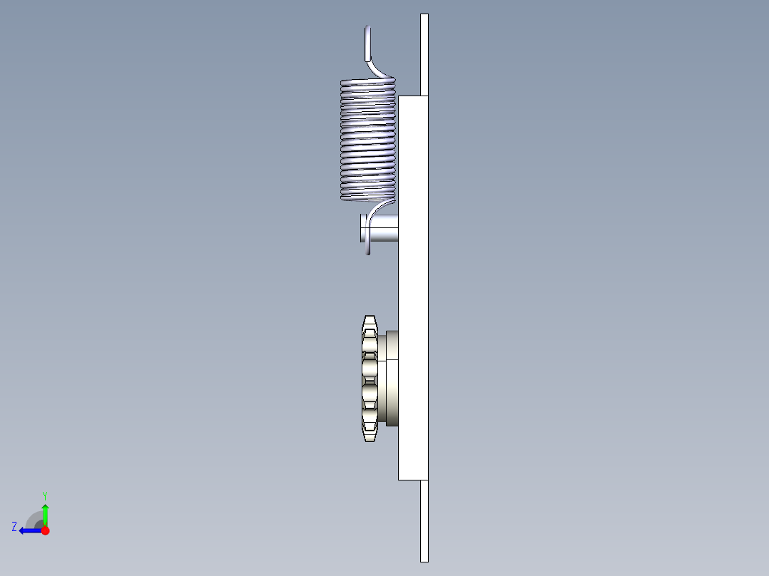 链轮扳手右视图