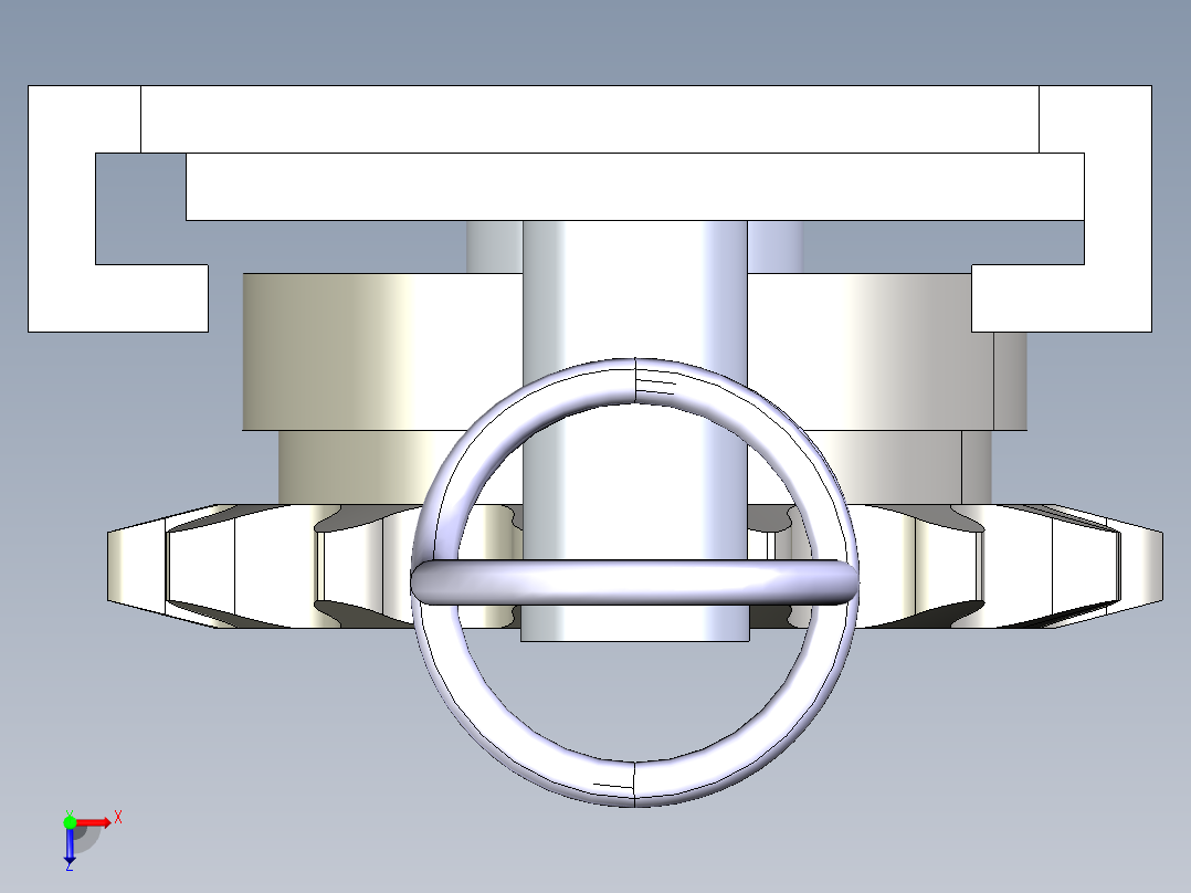 链轮扳手俯视图